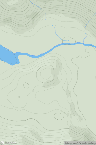 Thumbnail image for Cnoc a' Mhadaidh [Strathyre to Strathallan] showing contour plot for surrounding peak